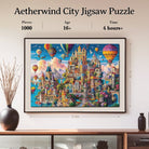 Artistic 1000 - Piece Cardboard Jigsaw Puzzle - Aetherwind City - KAAYEE Puzzle