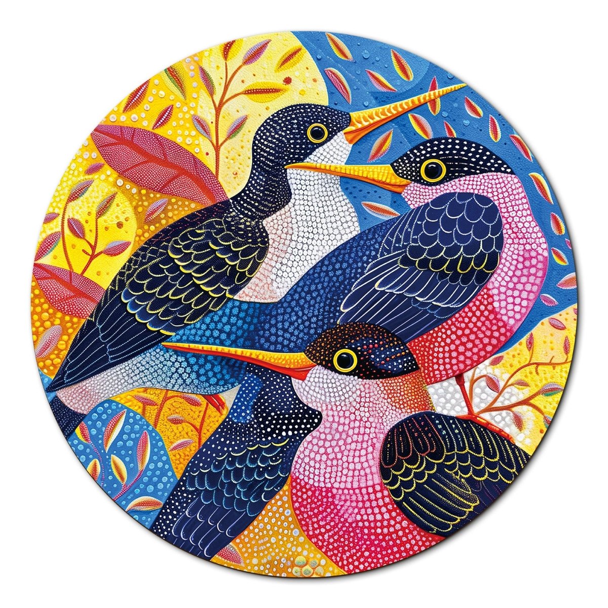 Artistic 1000 - Piece Cardboard Jigsaw Puzzle - Birdsong in Bloom - KAAYEE Puzzle