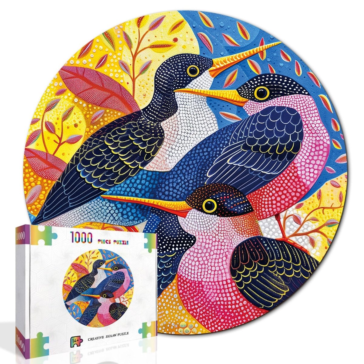 Artistic 1000 - Piece Cardboard Jigsaw Puzzle - Birdsong in Bloom - KAAYEE Puzzle