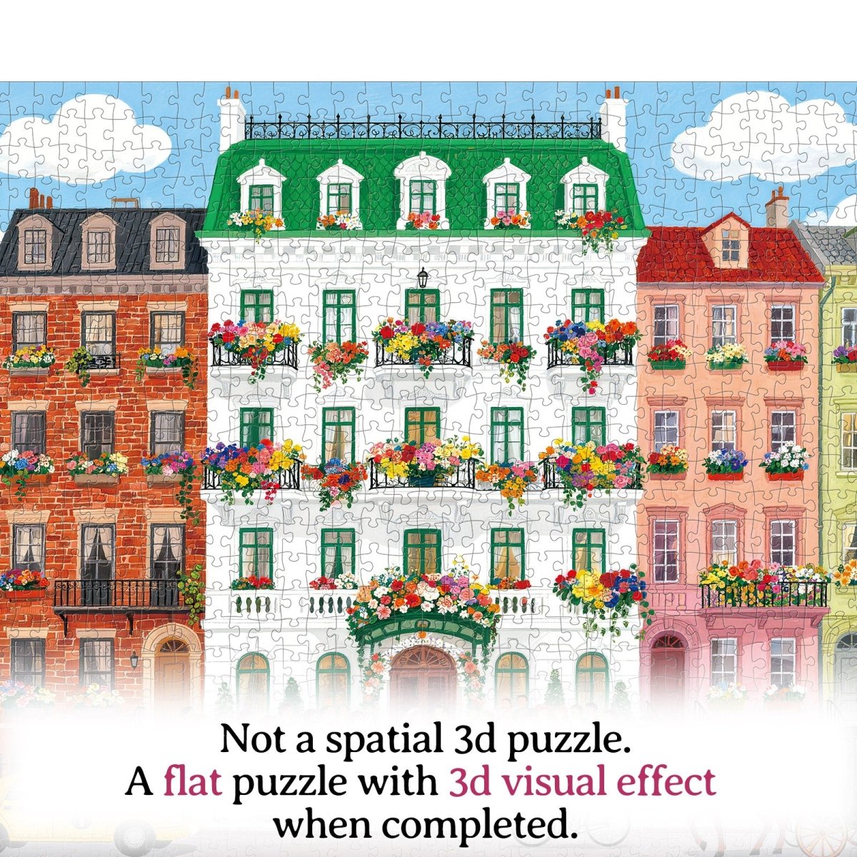 Artistic 1000 - Piece Cardboard Jigsaw Puzzle - Bloom Street Wedding - KAAYEE Puzzle