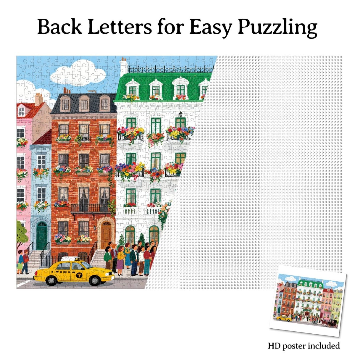 Artistic 1000 - Piece Cardboard Jigsaw Puzzle - Bloom Street Wedding - KAAYEE Puzzle