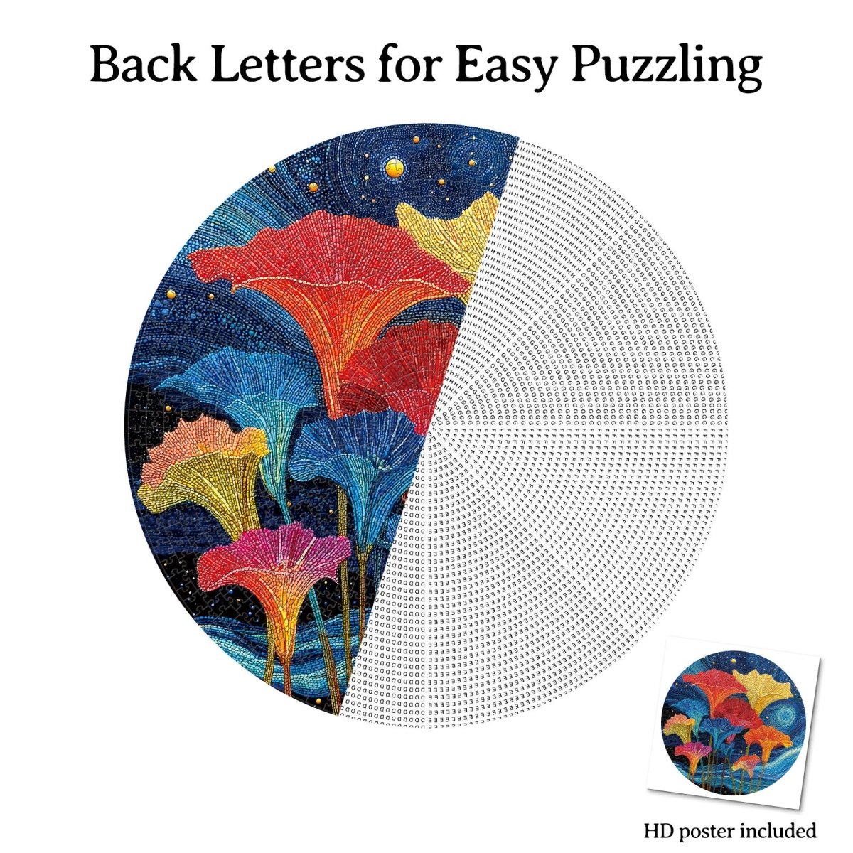 Artistic 1000 - Piece Cardboard Jigsaw Puzzle - Blossoms in the Starry Sea - KAAYEE Puzzle