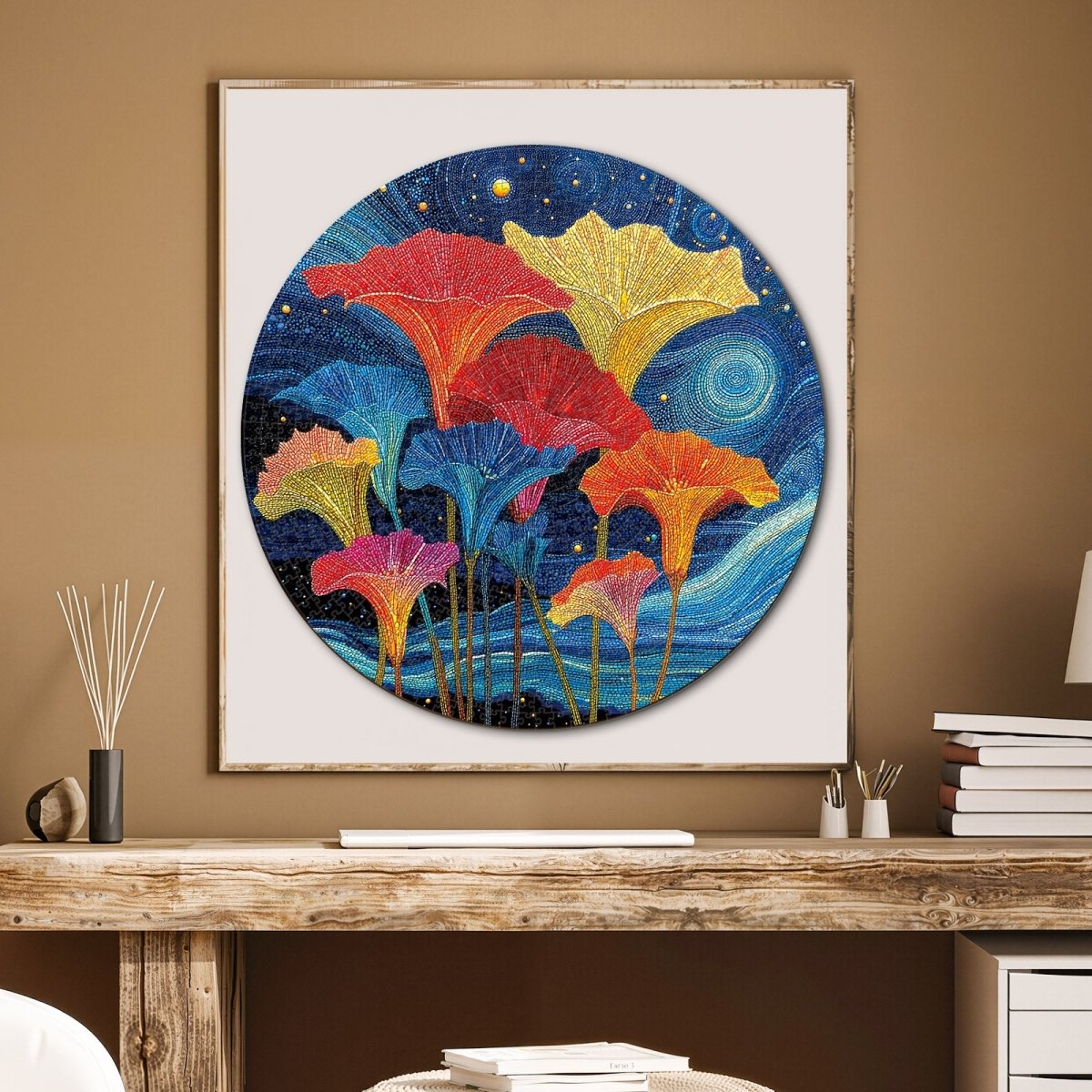 Artistic 1000 - Piece Cardboard Jigsaw Puzzle - Blossoms in the Starry Sea - KAAYEE Puzzle