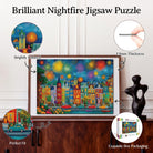 Artistic 1000 - Piece Cardboard Jigsaw Puzzle - Brilliant Nightfire - KAAYEE Puzzle
