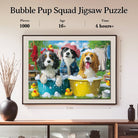 Artistic 1000 - Piece Cardboard Jigsaw Puzzle - Bubble Pup Squad - KAAYEE Puzzle