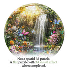 Artistic 1000 - Piece Cardboard Jigsaw Puzzle - Butterflies and Waterfalls - KAAYEE Puzzle