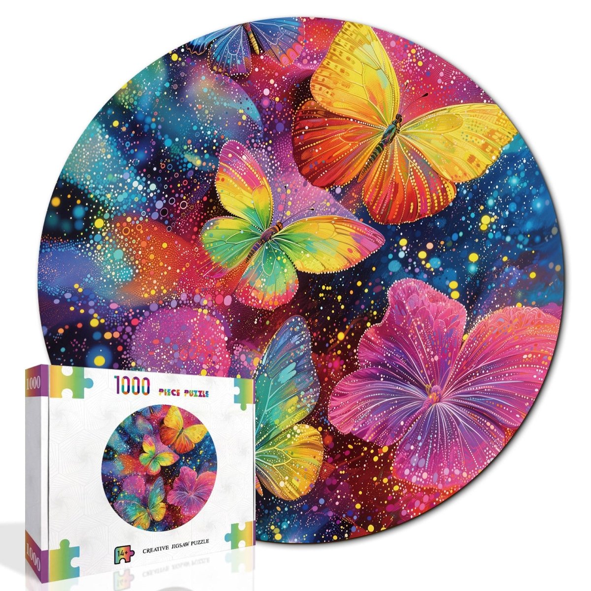 Artistic 1000 - Piece Cardboard Jigsaw Puzzle - Butterfly Dreamscape - KAAYEE Puzzle