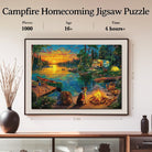 Artistic 1000 - Piece Cardboard Jigsaw Puzzle - Campfire Homecoming - KAAYEE Puzzle