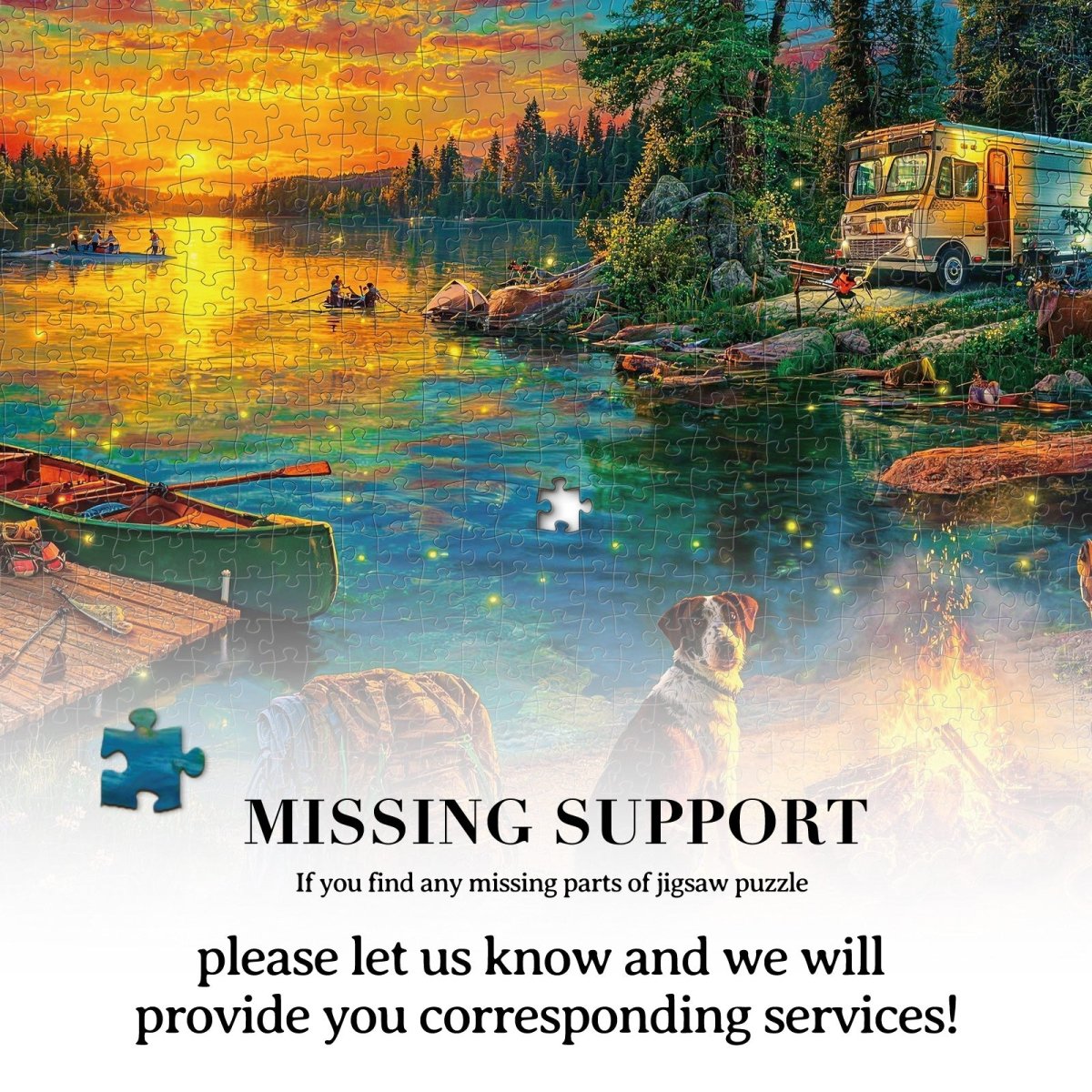 Artistic 1000 - Piece Cardboard Jigsaw Puzzle - Campfire Homecoming - KAAYEE Puzzle