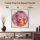 Artistic 1000 - Piece Cardboard Jigsaw Puzzle - Candy Pop Cat - KAAYEE Puzzle