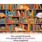 Artistic 1000 - Piece Cardboard Jigsaw Puzzle - Cat on Shelf - KAAYEE Puzzle