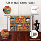 Artistic 1000 - Piece Cardboard Jigsaw Puzzle - Cat on Shelf - KAAYEE Puzzle