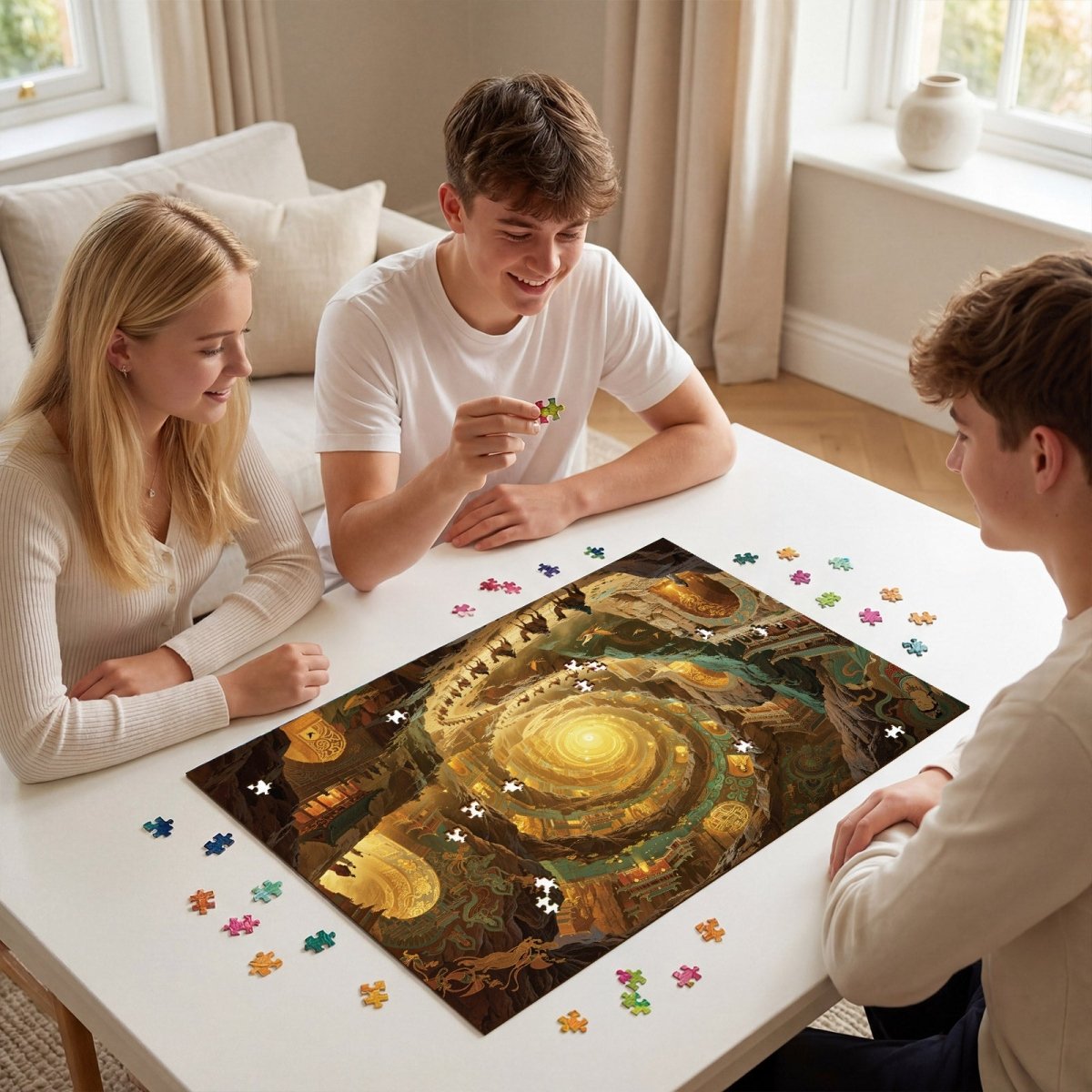 Artistic 1000 - Piece Cardboard Jigsaw Puzzle - Celestial Grotto - KAAYEE Puzzle