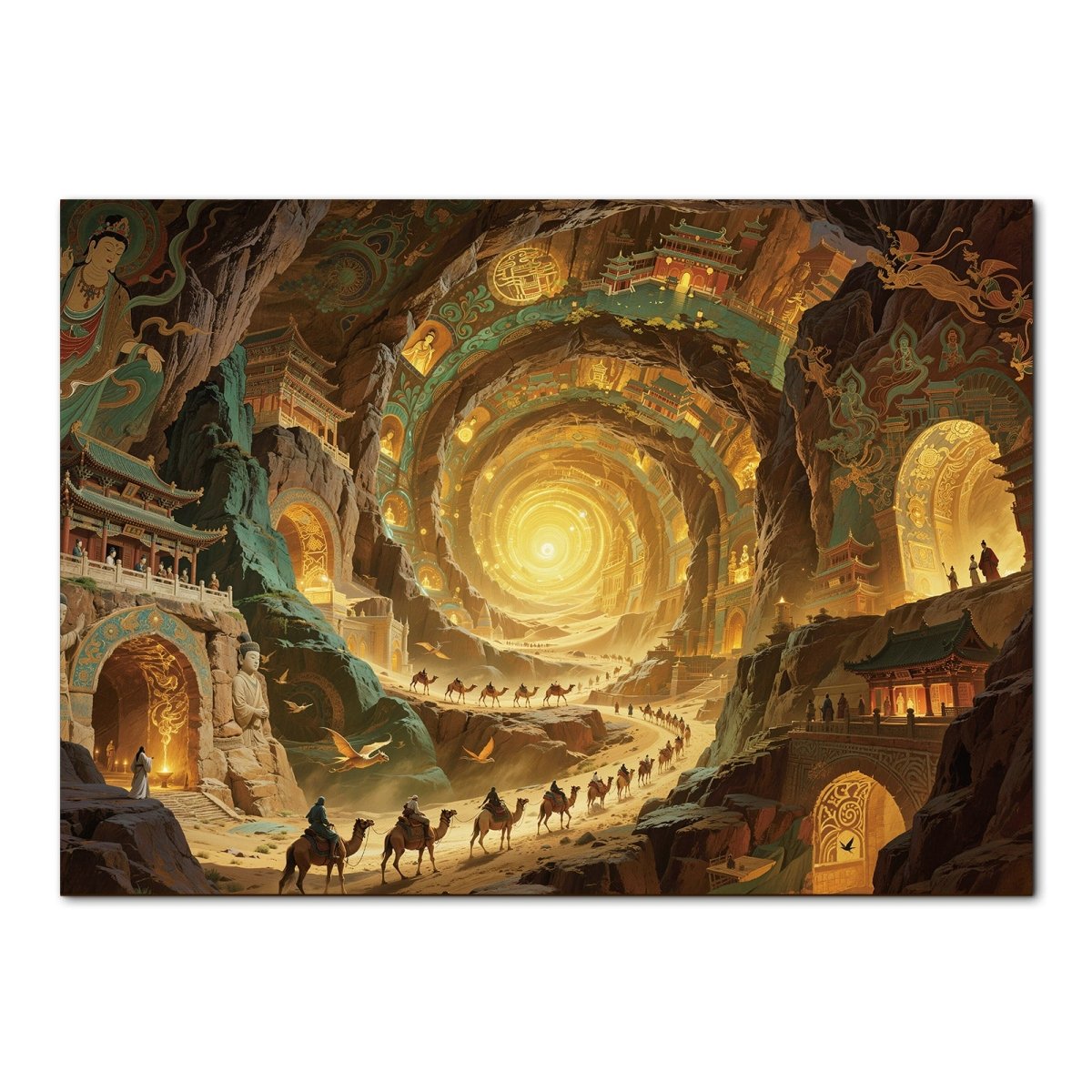 Artistic 1000 - Piece Cardboard Jigsaw Puzzle - Celestial Grotto - KAAYEE Puzzle