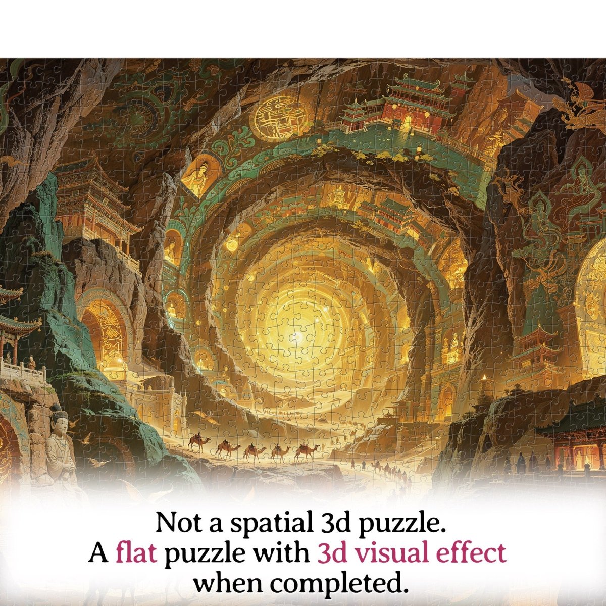 Artistic 1000 - Piece Cardboard Jigsaw Puzzle - Celestial Grotto - KAAYEE Puzzle