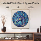 Artistic 1000 - Piece Cardboard Jigsaw Puzzle - Celestial Violet Steed - KAAYEE Puzzle
