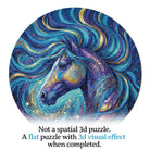 Artistic 1000 - Piece Cardboard Jigsaw Puzzle - Celestial Violet Steed - KAAYEE Puzzle