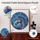 Artistic 1000 - Piece Cardboard Jigsaw Puzzle - Celestial Violet Steed - KAAYEE Puzzle