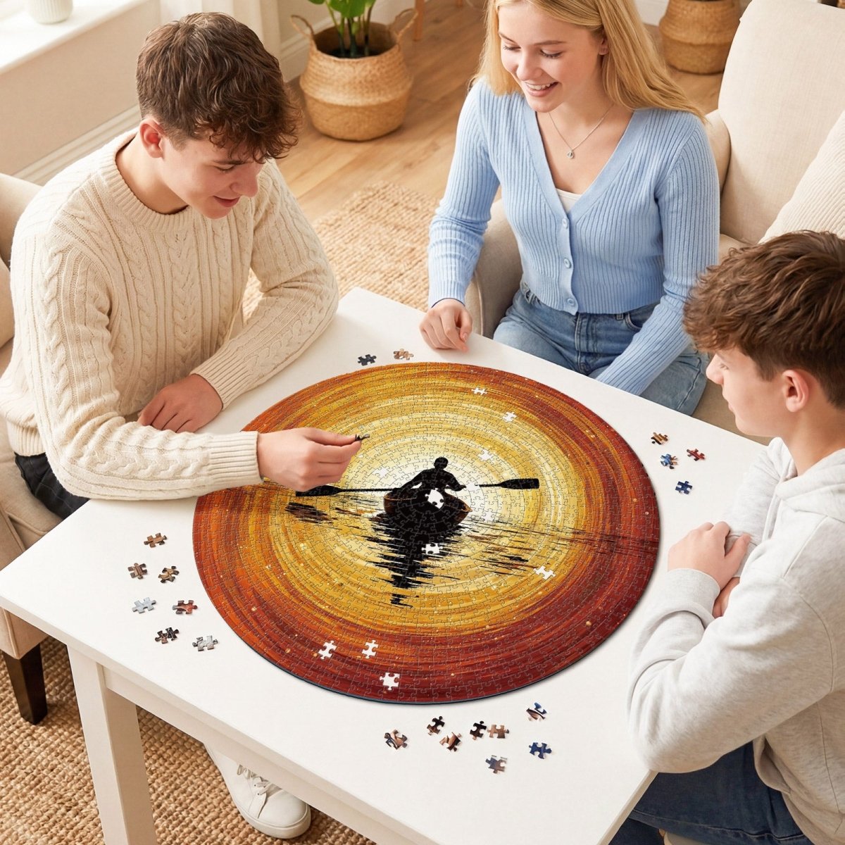 Artistic 1000 - Piece Cardboard Jigsaw Puzzle - Chasing the Light - KAAYEE Puzzle