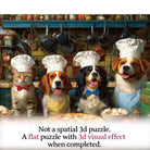 Artistic 1000 - Piece Cardboard Jigsaw Puzzle - Chef Pup Squad - KAAYEE Puzzle