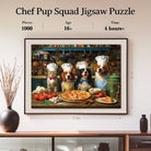 Artistic 1000 - Piece Cardboard Jigsaw Puzzle - Chef Pup Squad - KAAYEE Puzzle