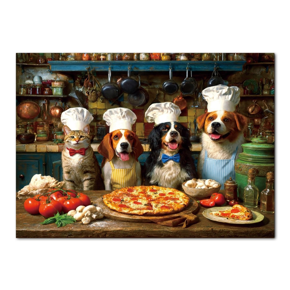 Artistic 1000 - Piece Cardboard Jigsaw Puzzle - Chef Pup Squad - KAAYEE Puzzle