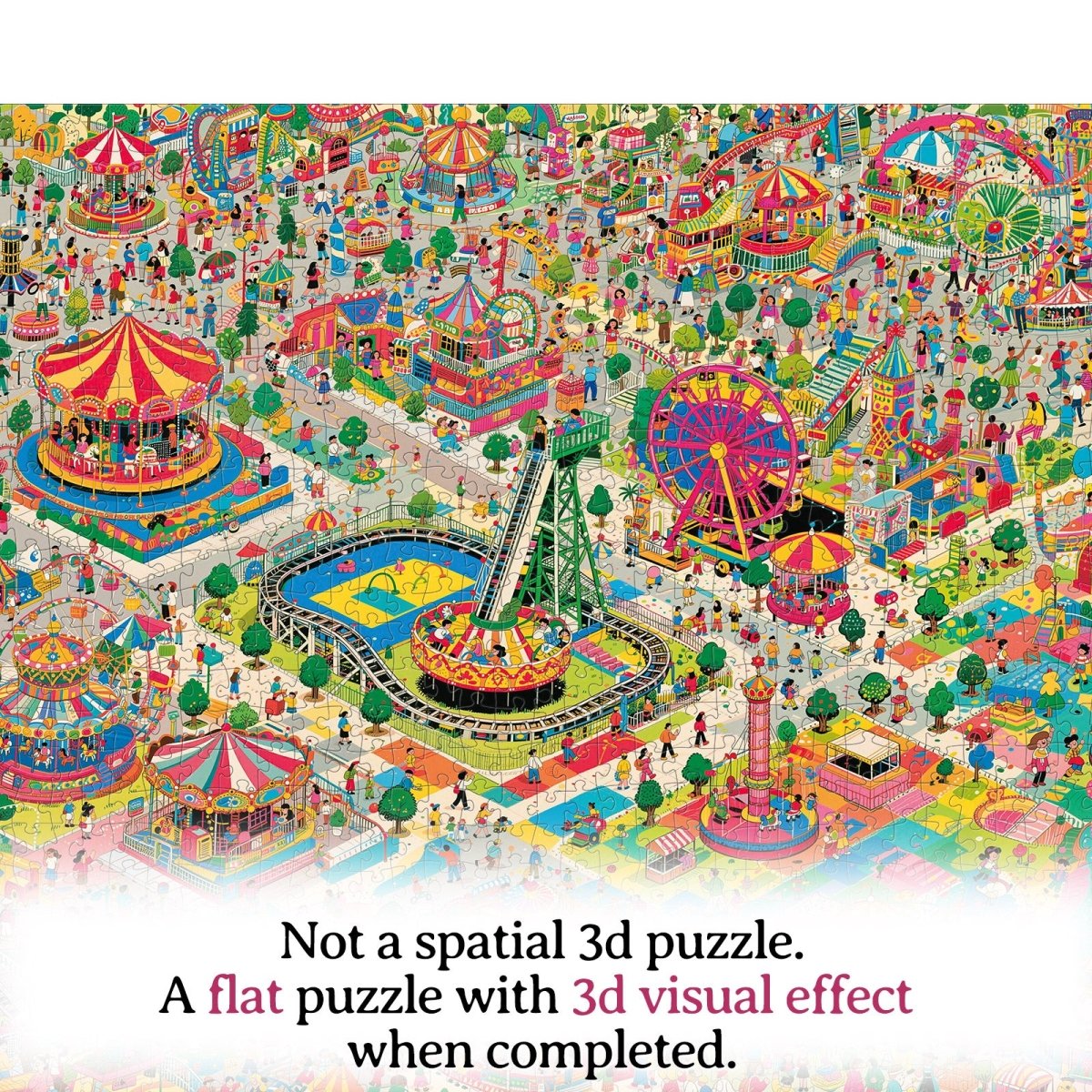 Artistic 1000 - Piece Cardboard Jigsaw Puzzle - Color Carnival - KAAYEE Puzzle