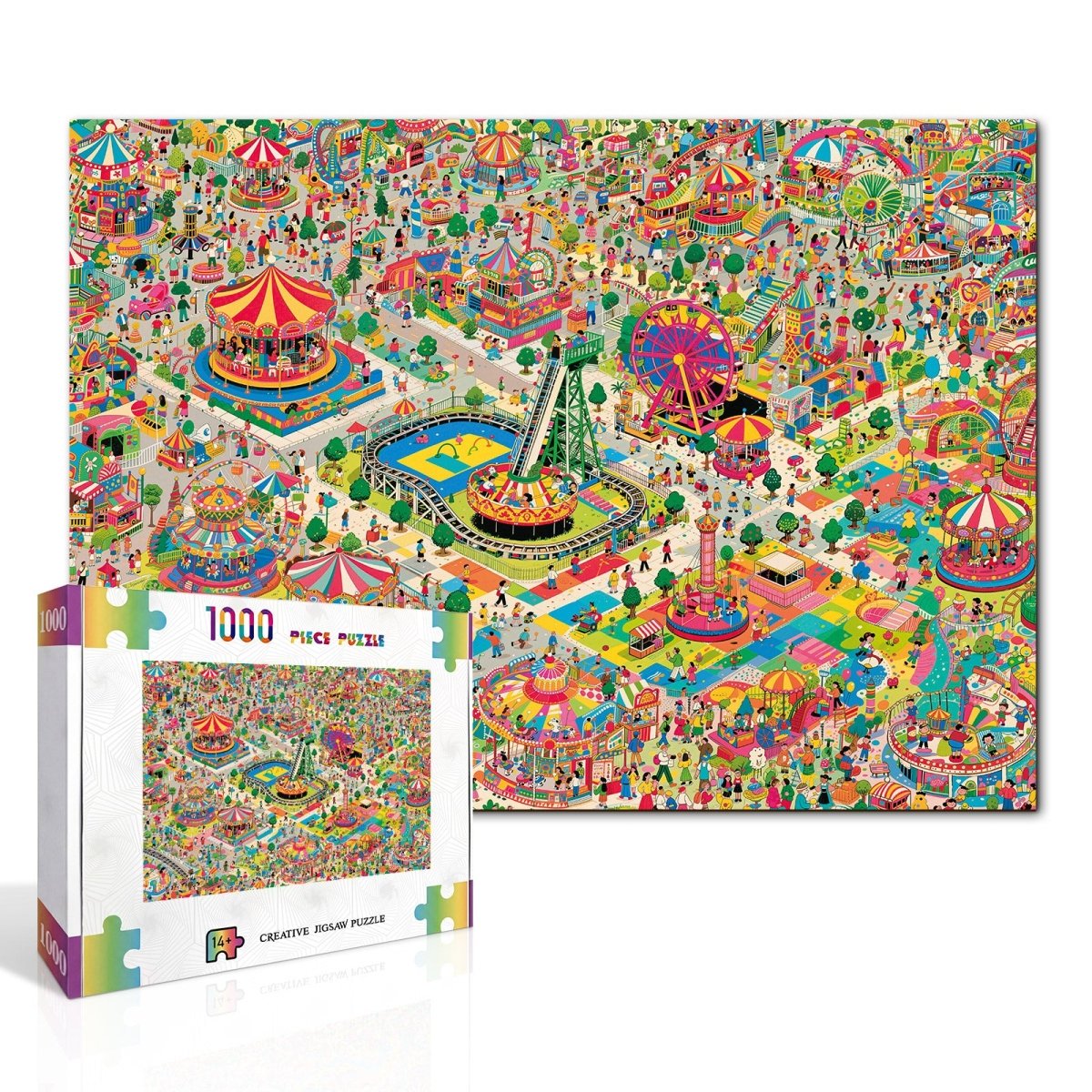 Artistic 1000 - Piece Cardboard Jigsaw Puzzle - Color Carnival - KAAYEE Puzzle