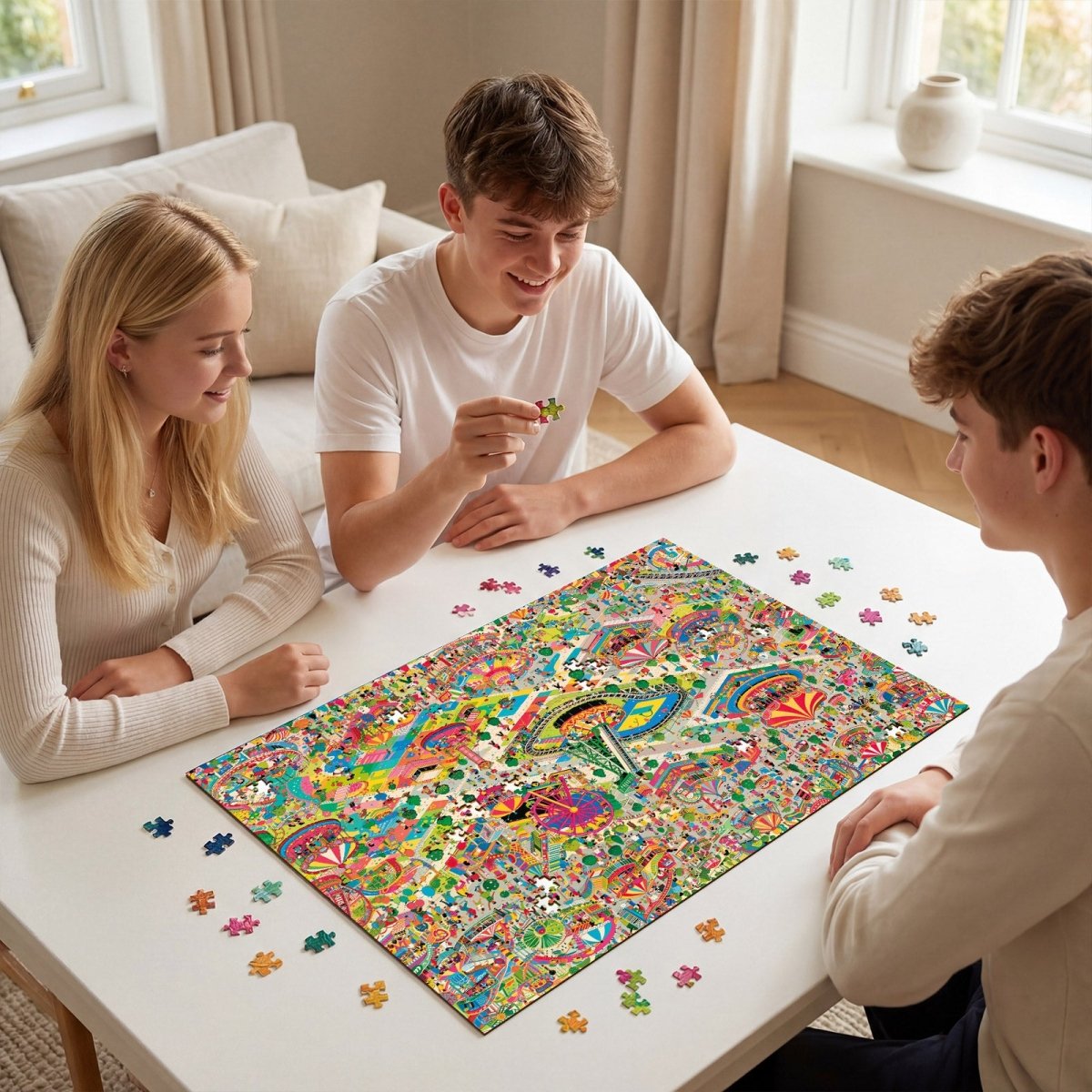 Artistic 1000 - Piece Cardboard Jigsaw Puzzle - Color Carnival - KAAYEE Puzzle