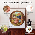 Artistic 1000 - Piece Cardboard Jigsaw Puzzle - Cute Critter Farm - KAAYEE Puzzle