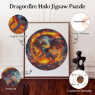 Artistic 1000 - Piece Cardboard Jigsaw Puzzle - Dragonfire Halo - KAAYEE Puzzle