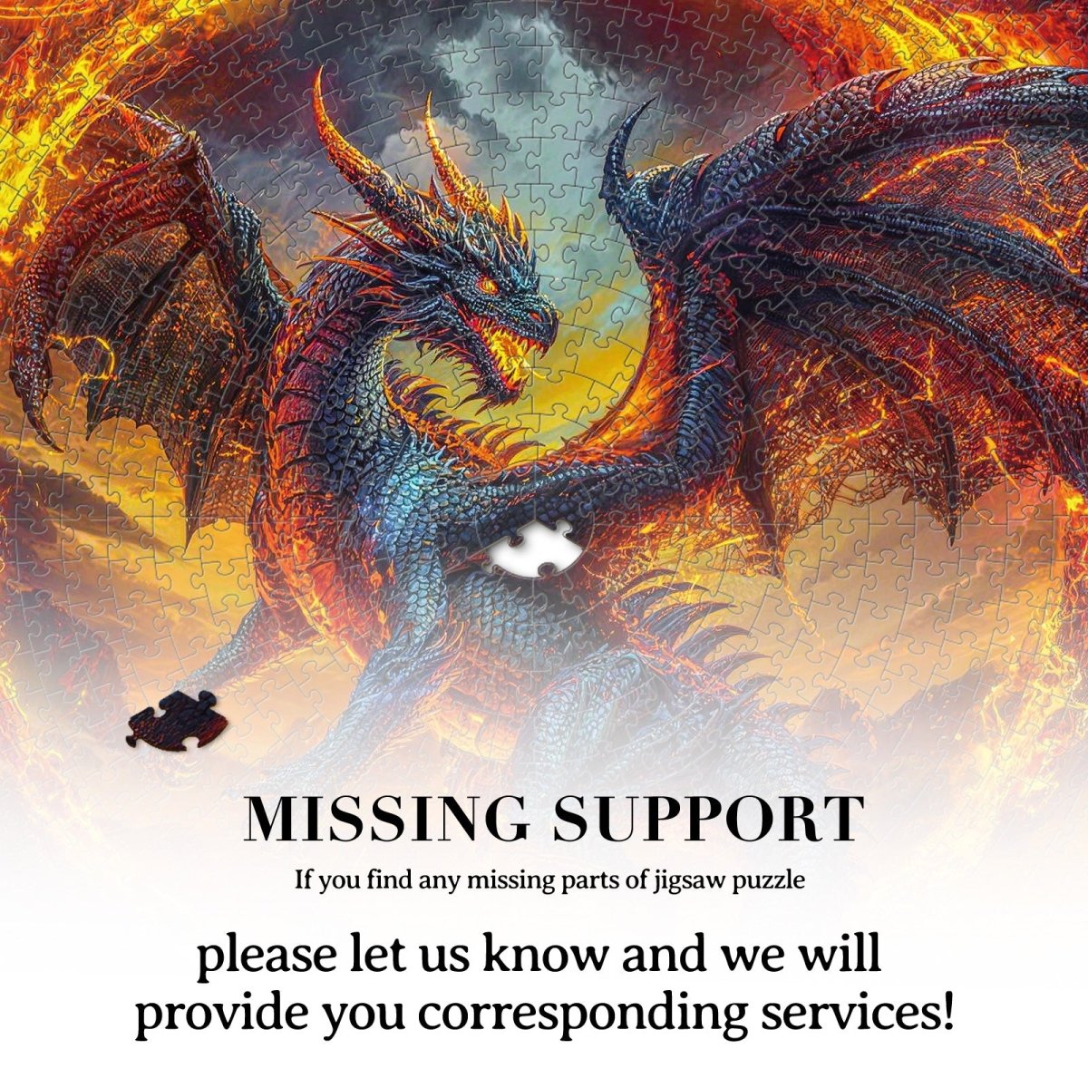 Artistic 1000 - Piece Cardboard Jigsaw Puzzle - Dragonfire Halo - KAAYEE Puzzle