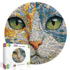 Artistic 1000 - Piece Cardboard Jigsaw Puzzle - Emerald Cat - KAAYEE Puzzle