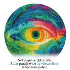 Artistic 1000 - Piece Cardboard Jigsaw Puzzle - Eye of Colors - KAAYEE Puzzle