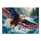 Artistic 1000 - Piece Cardboard Jigsaw Puzzle - Flag Bald Eagle 1 - KAAYEE Puzzle