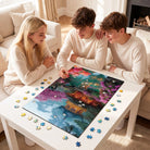 Artistic 1000 - Piece Cardboard Jigsaw Puzzle - Flower Courtyard by the Stream - KAAYEE Puzzle