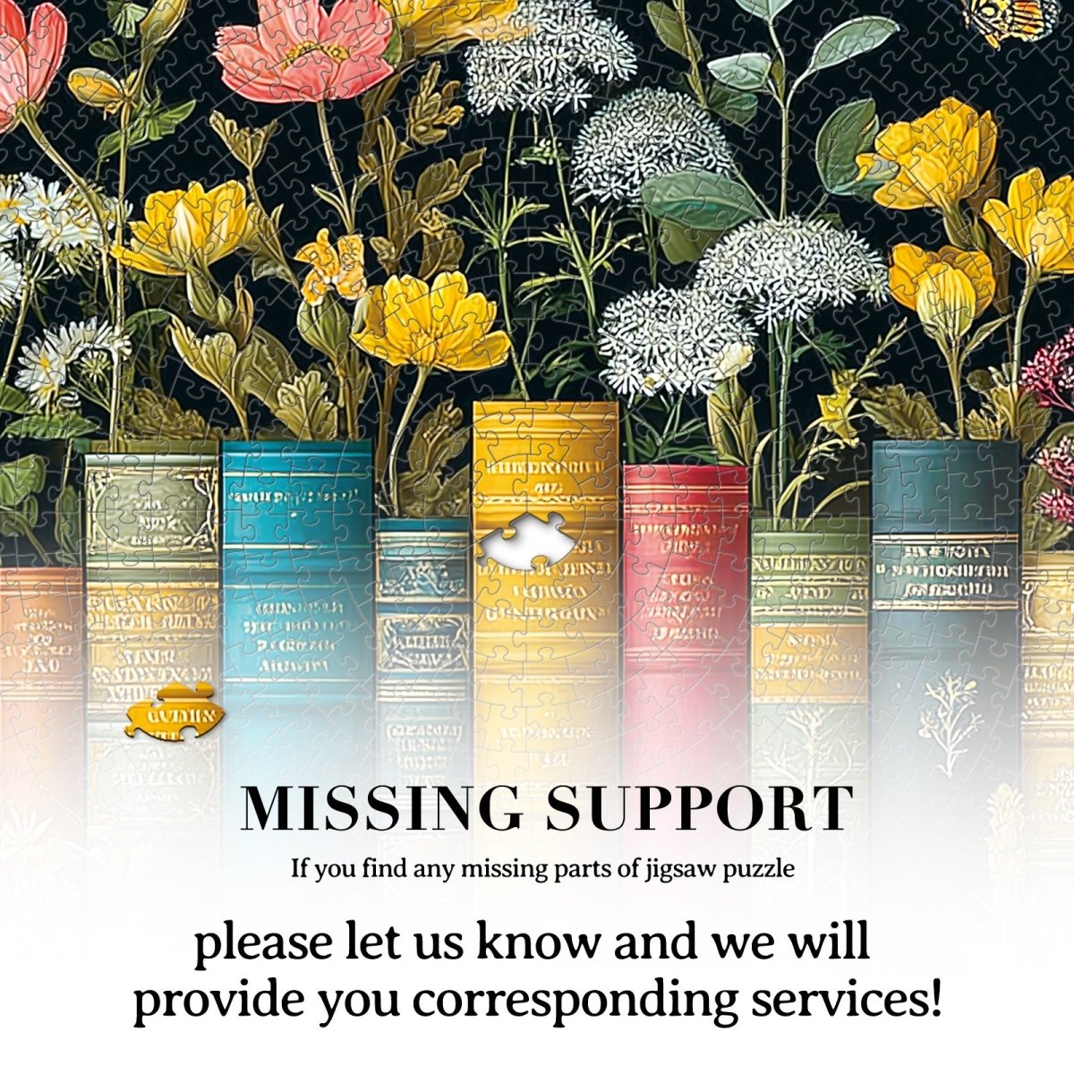 Artistic 1000 - Piece Cardboard Jigsaw Puzzle - Flower on Book - KAAYEE Puzzle