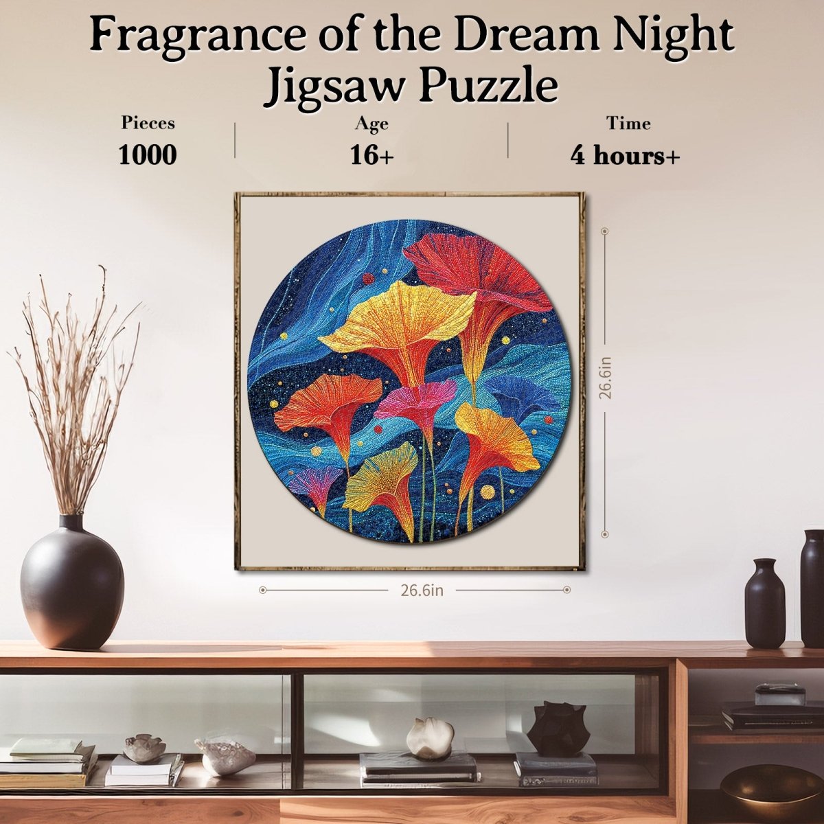 Artistic 1000 - Piece Cardboard Jigsaw Puzzle - Fragrance of the Dream Night - KAAYEE Puzzle