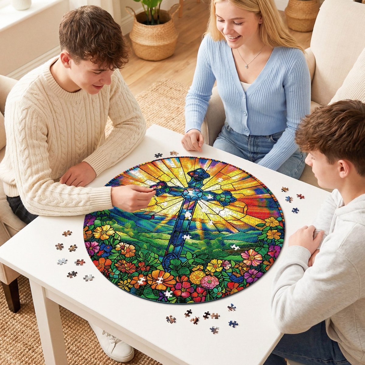 Artistic 1000 - Piece Cardboard Jigsaw Puzzle - Garden of Grace - KAAYEE Puzzle