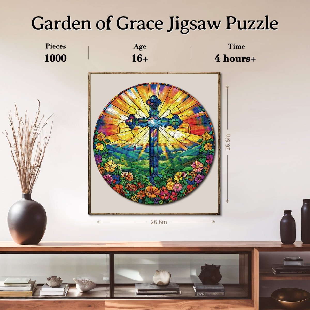 Artistic 1000 - Piece Cardboard Jigsaw Puzzle - Garden of Grace - KAAYEE Puzzle