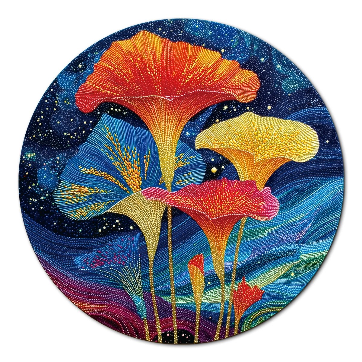 Artistic 1000 - Piece Cardboard Jigsaw Puzzle - Garden of Luminous Bloom - KAAYEE Puzzle