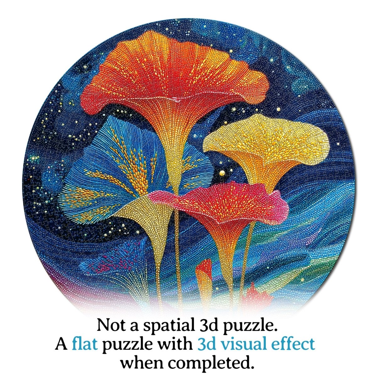 Artistic 1000 - Piece Cardboard Jigsaw Puzzle - Garden of Luminous Bloom - KAAYEE Puzzle