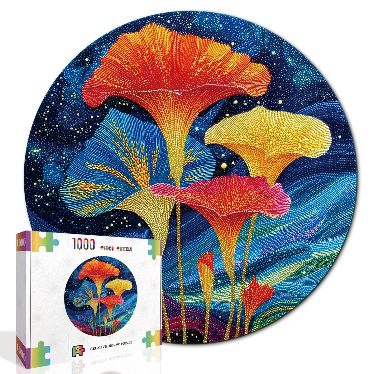 Artistic 1000 - Piece Cardboard Jigsaw Puzzle - Garden of Luminous Bloom - KAAYEE Puzzle