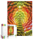 Artistic 1000 - Piece Cardboard Jigsaw Puzzle - Geometric Tree (rectangle) - KAAYEE Puzzle