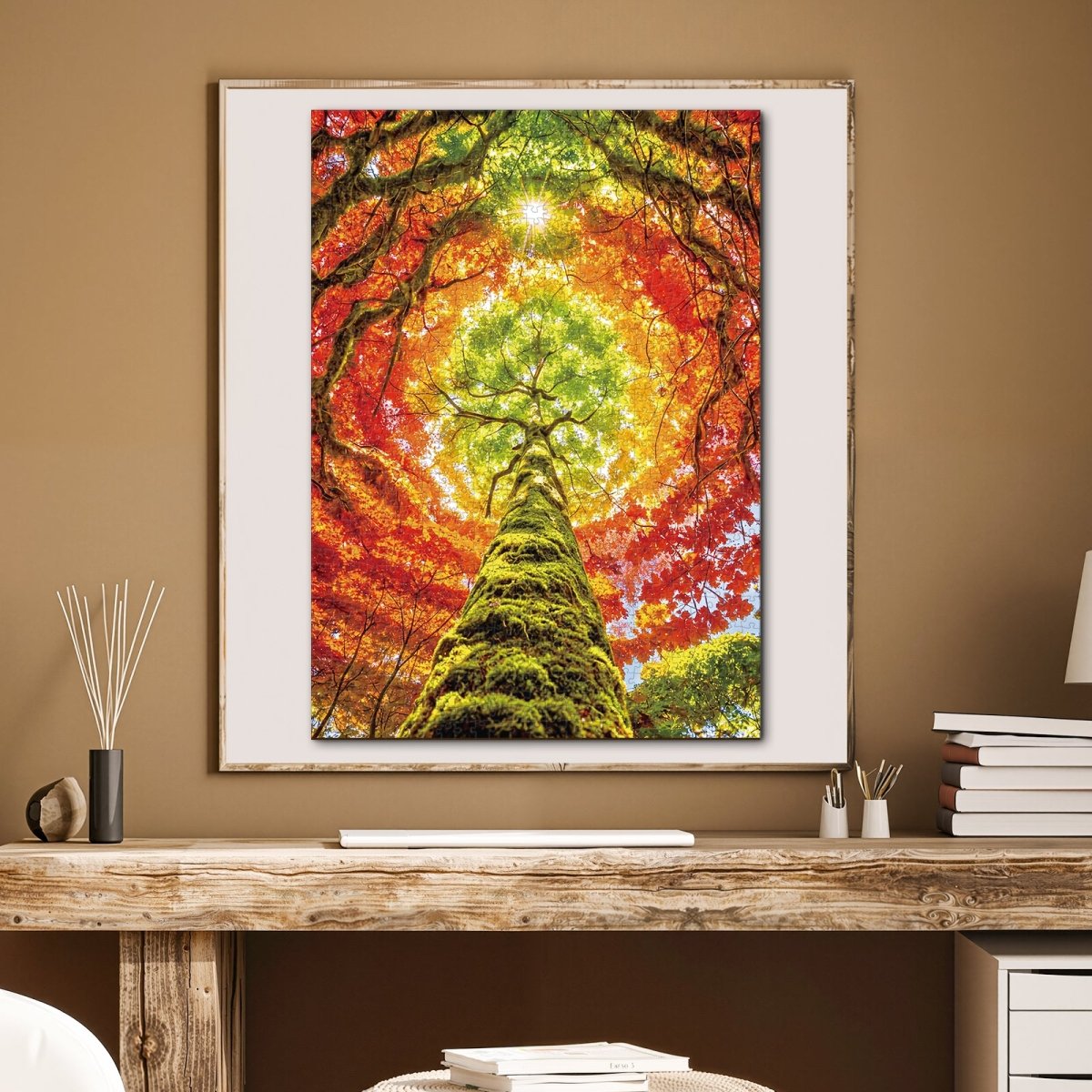Artistic 1000 - Piece Cardboard Jigsaw Puzzle - Geometric Tree (rectangle) - KAAYEE Puzzle