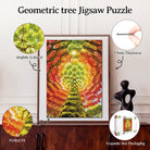 Artistic 1000 - Piece Cardboard Jigsaw Puzzle - Geometric Tree (rectangle) - KAAYEE Puzzle
