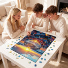 Artistic 1000 - Piece Cardboard Jigsaw Puzzle - Glass Heart Sunset - KAAYEE Puzzle