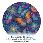 Artistic 1000 - Piece Cardboard Jigsaw Puzzle - Luminous Butterfly Realm - KAAYEE Puzzle