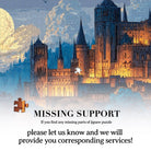 Artistic 1000 - Piece Cardboard Jigsaw Puzzle - Moonlit Castle - KAAYEE Puzzle