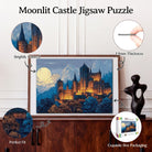 Artistic 1000 - Piece Cardboard Jigsaw Puzzle - Moonlit Castle - KAAYEE Puzzle